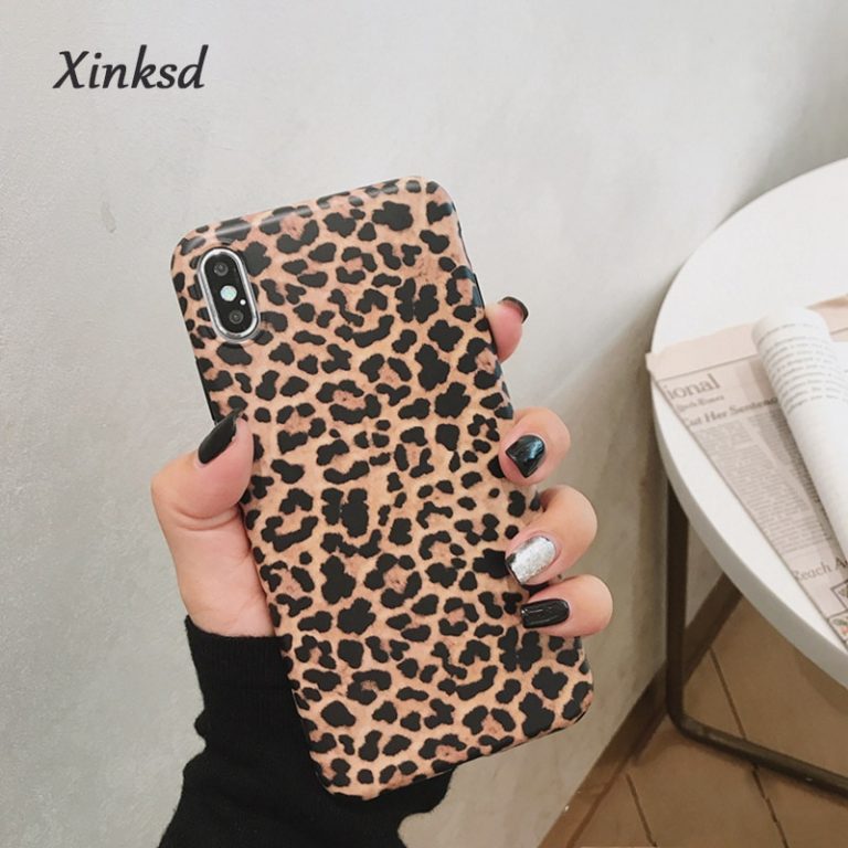 Fashion Leopard print Phone Case For iphone 11 XS Max XR X Case