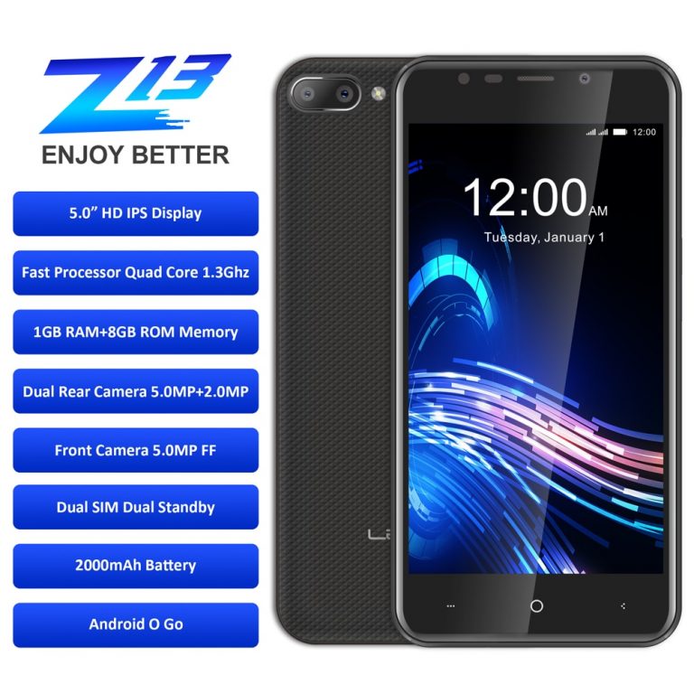 LEAGOO Z13 Mobile Phone 5.0" IPS Screen 1GB RAM 8GB ROM Dual Rear Camera