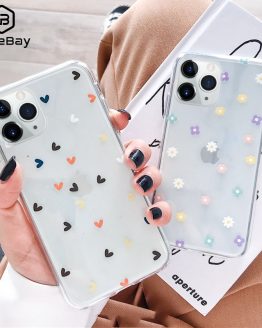 Lovebay Soft Clear Phone Cases For iphone 11 Pro X XS Max XR 6 6S 7 8 Plus Case Floral Love Heart Transparent Simple Back Cover