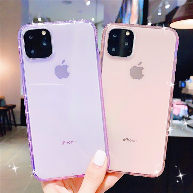 Transparent Soft Bling Diamond Case For iphone11 11 Pro Max XS