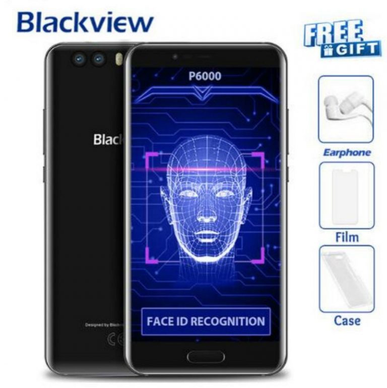 Blackview P6000 Face ID Smartphone Helio P25 6180mAh Super Battery 6GB 64GB 5.5" FHD 21MP Dual Cams Android 7.1 4G Mobile phone