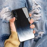 Glass Case For iPhone XS Max XR X 8 11 Pro Max Case Silicon Slim Tempered Glass