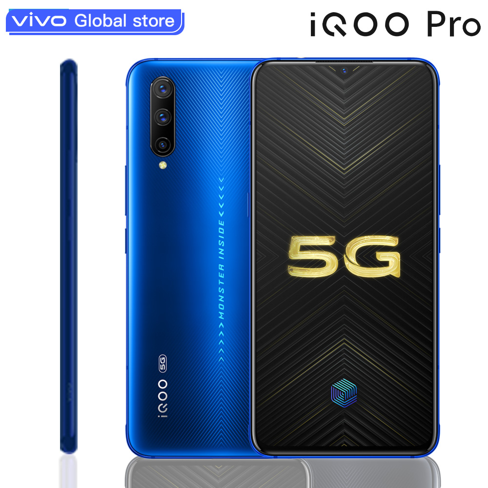 Vivo celular iQOO Pro 5G mobile phone Android 9.0 12GB 128GB Snapdragon 855 Plus 6.41" Super AMOLED NFC Fast Charge smartphone