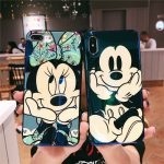 Fashion Blue Ray for iPhone 11 Pro Case Cute Cartoon Minnie Soft Silicone