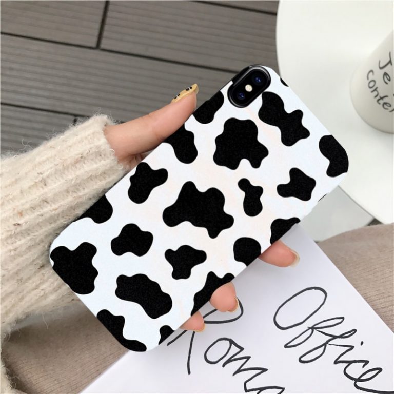 For IPhone 11 Pro 6 6S 7 8 Plus X XR XS Max 6 Cell Phone Case Cover White Black Cow Symbol Pattern Print Soft Silcone Coque 2 For IPhone 11 Pro 6 6S 7 8 Plus X XR XS Max 6 Cell Phone Case Cover