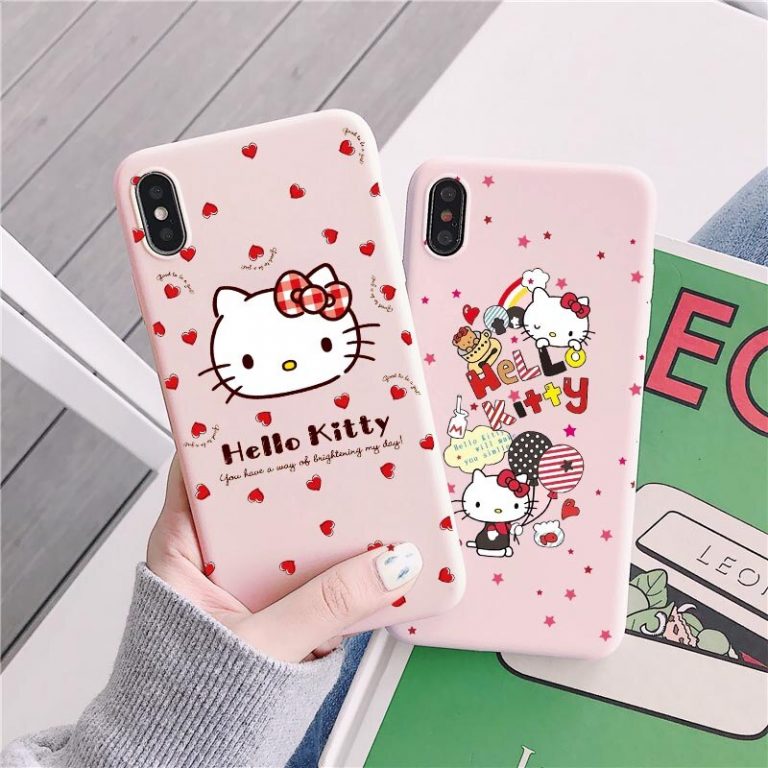 Cute cat Hello kitty Custom Phone Case for Apple iphone 11 pro Max 8 7 6S Plus Mobile cover Cartoon pink for iphone X XS MAX XR Cute cat Hello kitty Custom Phone Case for Apple iphone 11 pro Max 8 7 6S Plus Mobile cover Cartoon pink for iphone X XS MAX XR