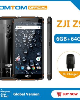 HOMTOM ZJI Z9 Helio P23 IP68 Waterproof 4G LTE Smartphone Octa Core 5.7 inch 6GB RAM 64GB ROM 5500mAh Full Bands Mobile Phone