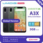 UMIDIGI A3X Android 10 Global Version 3GB RAM 5.7" Smartphone Dual Rear