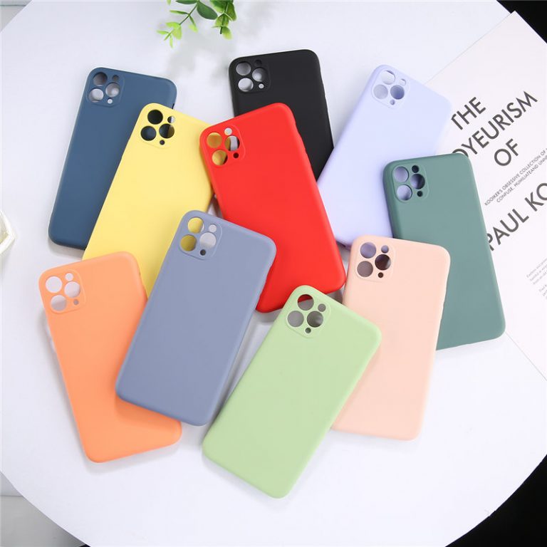 Lovebay Candy Color Phone Case For iPhone 11 11 Pro Max Liquid Silicone