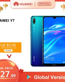 Global Version HUAWEI Y7 2019 Smartphone 3GB 32GB 4000mAh 6.26 Inch Face ID Unlock Dual AI Camera Snapdragon 450 Android Phone