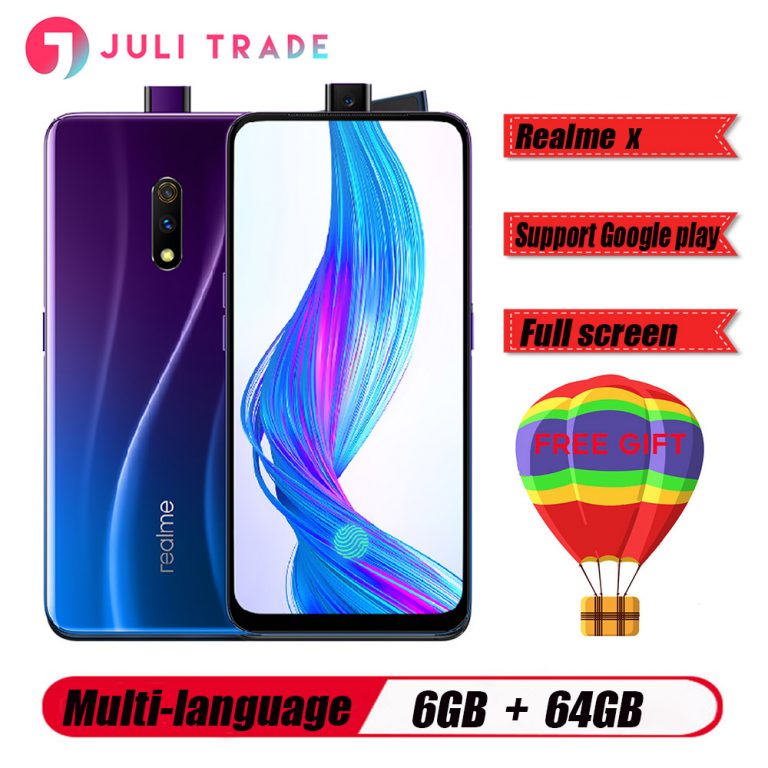 OPPO Realme X 6.53 Inch FHD+ AMOLED 3765mAh 6GB RAM 64GB ROM Snapdragon 710 Octa Core 2.2GHz 4G Smartphone
