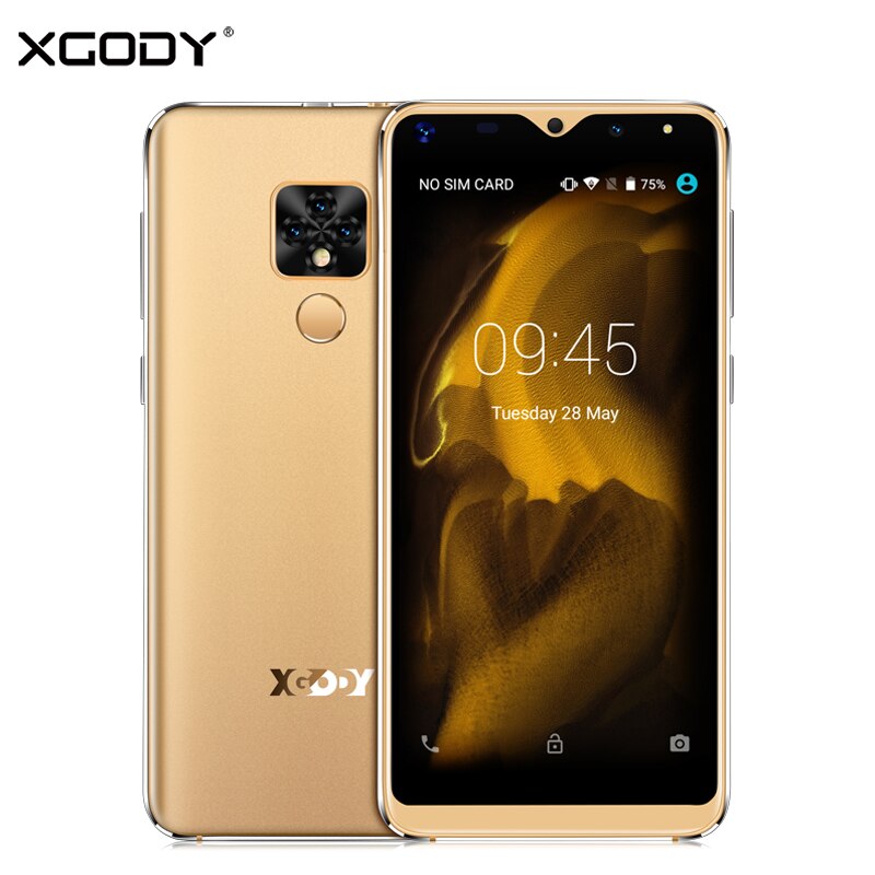 XGODY Mate 20 Mini Smartphone 5.5" 18:9 Android 9.0 Face ID 1GB+16GB Quad Core Cellphone 2500mAh 3G Dual Sim 5MP Mobile Phone