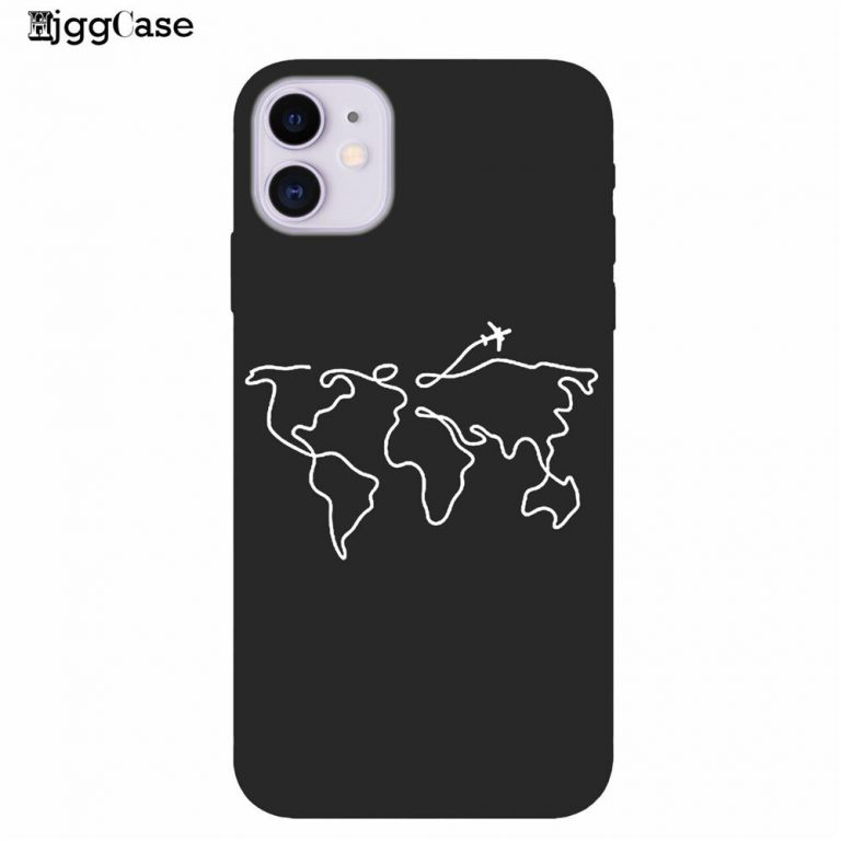 World Map Travel Just Go Phone Case For iPhone XS MAX X 11Pro XR 7 8 6 6s Plus Fashion Black Silicone Soft Back Cover Case Coque 2 World Map Travel Just Go Phone Case For iPhone XS MAX X 11Pro XR 7 8 6 6s Plus