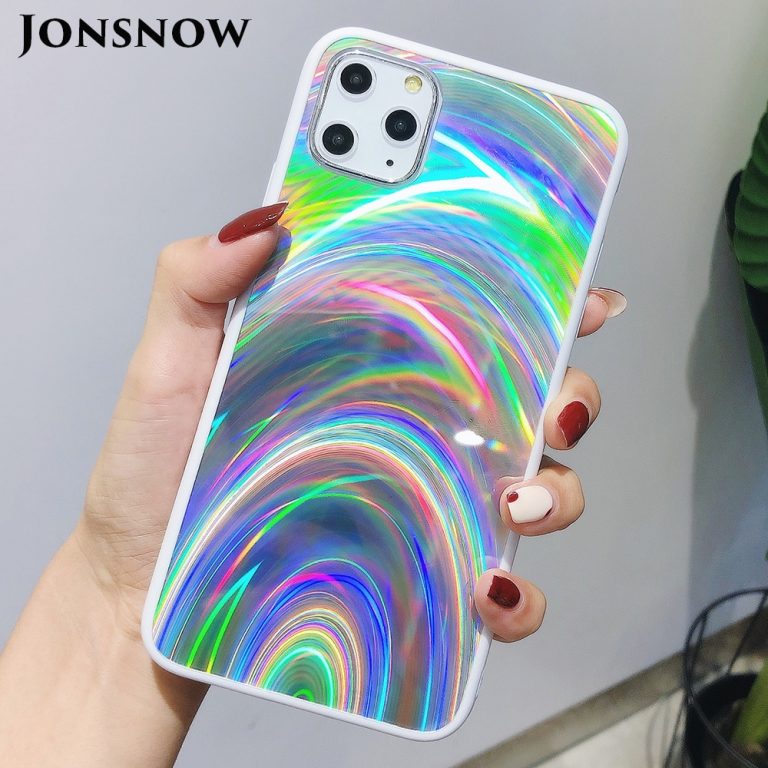 JONSNOW Holographic Prism Laser Case for iPhone 11 Pro X XR XS Max Cases