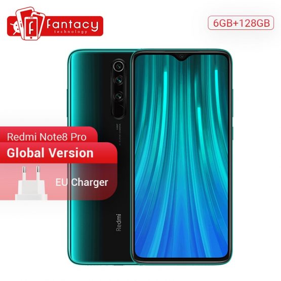 Global Version Xiaomi Redmi Note 8 Pro 6GB RAM 128GB ROM 64MP Quad Cameras MTK Helio G90T Smartphone 4500mAh 18W QC 3.0 UFS 2.1