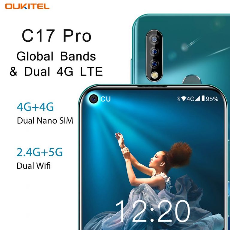 OUKITEL C17 Pro 6.35"19.5:9 Android 9.0 Mobile Phone Octa Core