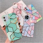 Luxury Marble Plating Case For iPhone 11 Pro Max X XR Xs Max Soft TPU Phone Case For iPhone 6 6s Plus 7 8 Plus IMD Back Cover