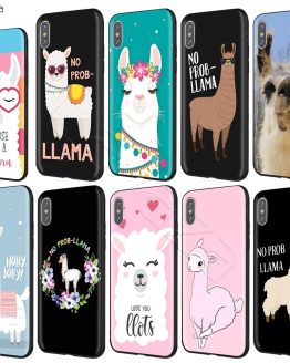 Lavaza No Prob Lama Llama Alpacas Case for iPhone 11 Pro XS Max XR X 8 7 6 6S Plus 5 5s se
