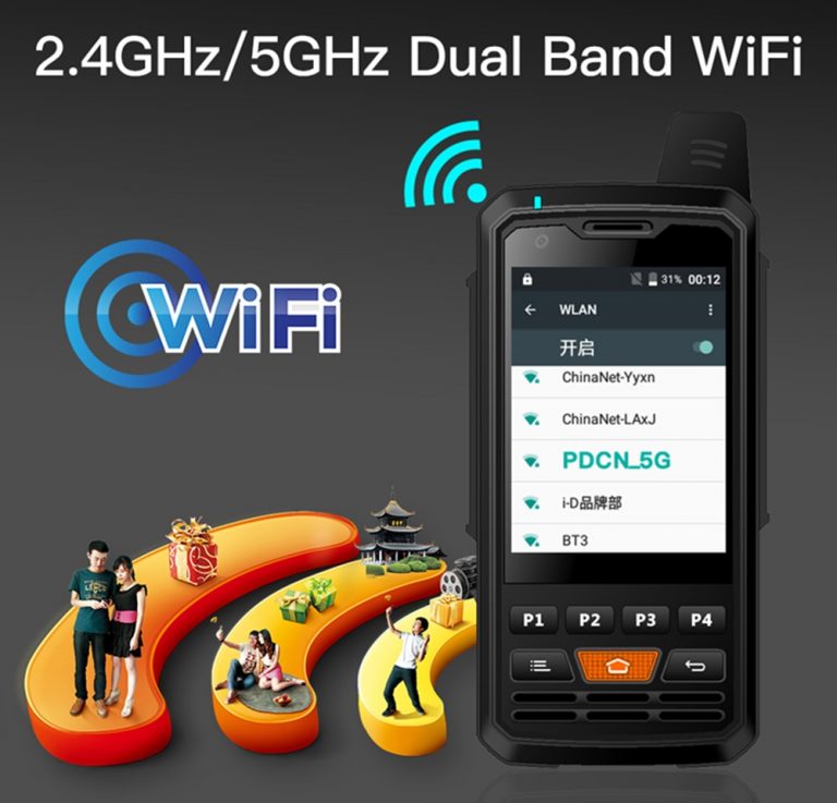 UNIWA F50 Zello PTT Walkie Talkie 2.8 inch Touch Screen 4000mAh 4G LTE Android