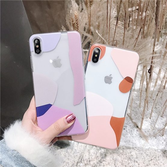 Abstract transparent women case for iPhone 7 8 plus 11 Pro soft tpu cover for iPhone xsmax xs xr x clear silicone phone cases 10