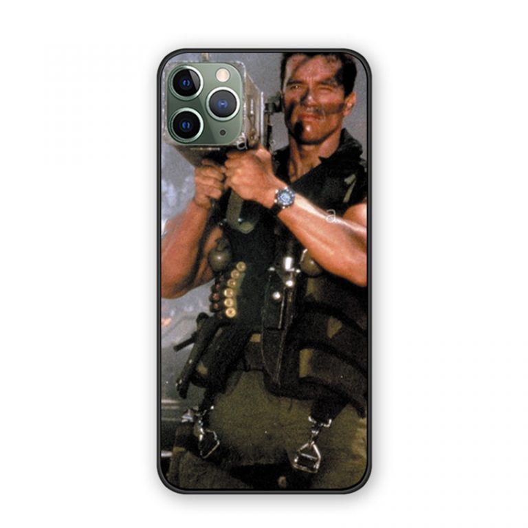 Arnold Schwarzenegger movie Commando 1985 poster glossy smooth tpu Silicone soft shell case For iPhone 11 PRO MAX 11pro coque 1 Arnold Schwarzenegger movie Commando 1985 poster glossy smooth tpu