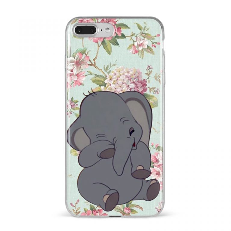 Cute Animal Dumbo Silicone Back Cover Case For iPhone X XS XS 11 pro