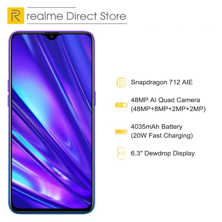 Global Version Realme 5 Pro 4GB RAM 128GB Mobile Phone Snapdragon
