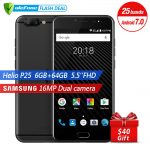 Ulefone T1 Dual Rear Camera 16MP Mobile Phone 5.5 inch FHD Helio P25 Octa Core Android 7.0 6GB 64GB Fingerprint 4G smartphone