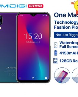 UMIDIGI One Max Global Version 4GB 128GB 6.3" Waterdrop Full-Screen 4150mAh Dual Camera Smartphone NFC Wireless Charging Face ID