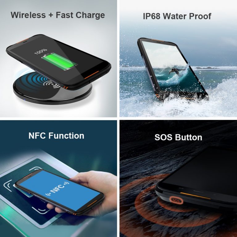 HOMTOM HT80 Android 10 IP68 Waterproof LTE-4G Mobile phone 5.5 inch