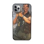 Machine Gun Terminator black phone Case for iphone 11 Pro max Promax Arnold Schwarzenegger Funny