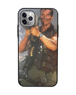 Machine Gun Terminator black phone Case for iphone 11 Pro max Promax Arnold Schwarzenegger Funny