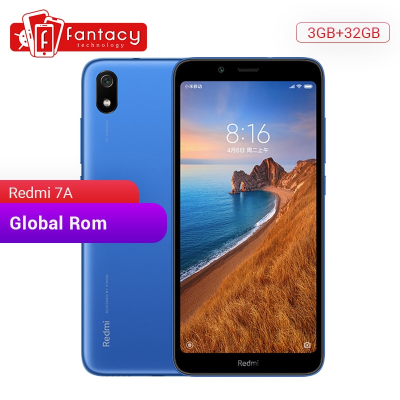 Global ROM Xiaomi Redmi 7A 7 A 3GB 32GB 5.45" HD Snapdargon 439 Octa core Mobile Phone 4000mAh Battery 13MP Camera Smartphone