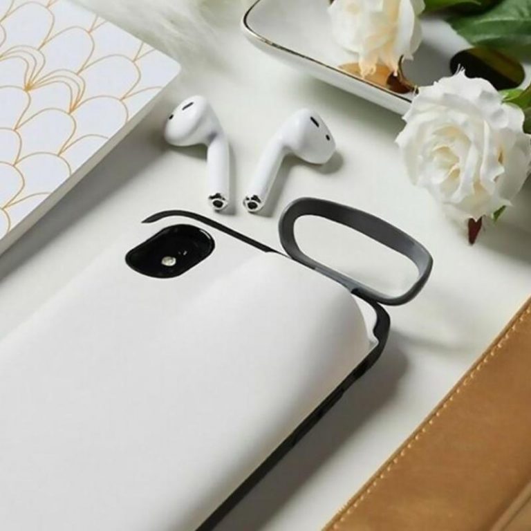 Mobile Phone Case for iPhone 11 Pro Case Protector with Earbuds Holder for Airpods Hard Case Cover for 6 6s 7 8 Plus XR XS Max 2 Mobile Phone Case for iPhone 11 Pro Case Protector with Earbuds Holder
