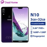 Doogee N10 5.84” FHD+ Screen Mobile Phone 3GB 32GB Android 8.1 Octa Core 16.0MP Camera 3360mAh Fingerprint 4G LTE Smartphone