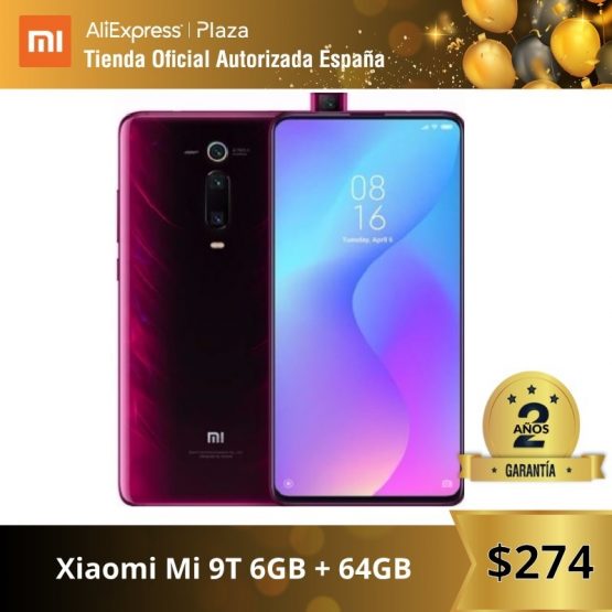 [Global Version for Spain] Xiaomi Mi 9T (Memoria interna de 64GB, RAM de 6GB, Triple cámara de 48 MP)smartphone