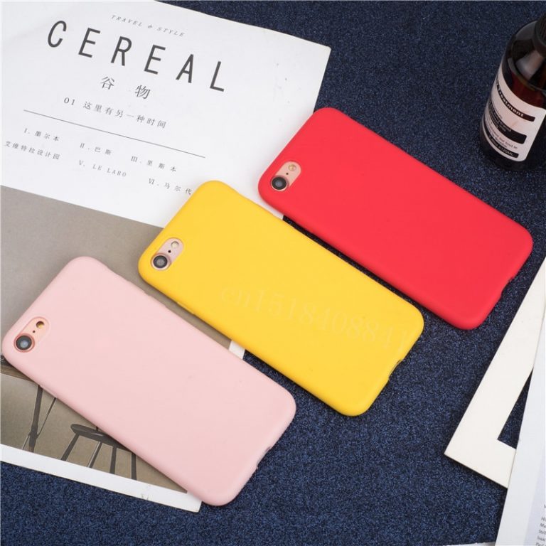 Luxury Thin Soft Color Phone Case for iPhone 7 8 6 6s plus 5 5s SE Case Silicone