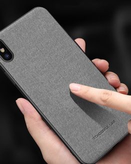 Ultra-thin Soft TPU Silicone Cloth Texture Case Cover For iPhone 11 XS Max x 6s 7 8 Plus Phone Case Vintage Business Back Cover