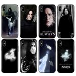 Black tpu case for iphone 5 5s se 6 6s 7 8 plus x 10 case silicone cover for iphone XR XS 11 pro MAX case snape deer always