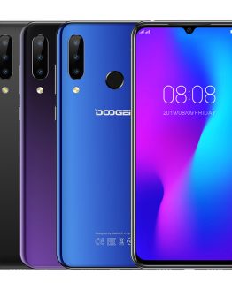 Doogee N20 Mobile Phone 6.3" 4GB+64GB Octa Core 4G Smartphone Waterdrop Screen 16MP Triple Rear Cameras 4350mAh 10w Charge