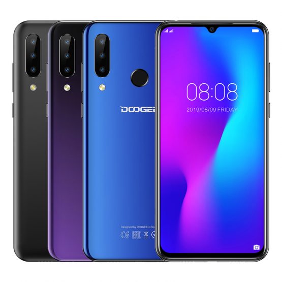 Doogee N20 Mobile Phone 6.3" 4GB+64GB Octa Core 4G Smartphone Waterdrop Screen 16MP Triple Rear Cameras 4350mAh 10w Charge