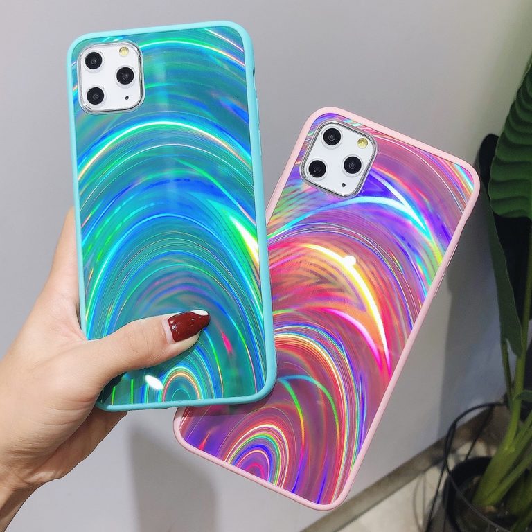 JONSNOW Holographic Prism Laser Case for iPhone 11 Pro X XR XS Max Cases
