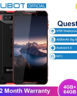 Cubot Quest Sports Phone Android 9.0 5.5" IP68 Waterproof MT6762 Octa-Core 4GB 64GB 4000mAh 6P Lens Dual Camera NFC Smartphone