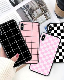 GYKZ Checkerboard Plaid Checked Checkered Phone Case For iPhone 11 Pro XS MAX XR X 7 8 6 6s Plus Grid Hard Back Cover Slim Coque