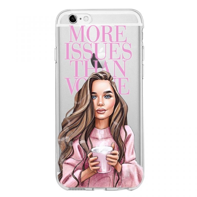 Goddess VOGUE Art Princess Girls Female boss coffee Soft Silicone TPU phone Case