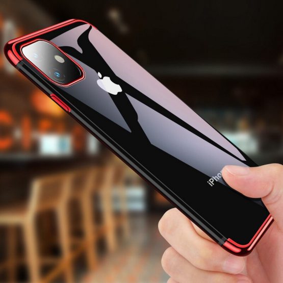 Electroplated Case For iPhone 7 8 6 6s s Plus Luxury Transparent Soft Silicon Plating Cover For iPhone X XR XS Max Shell 11 Pro