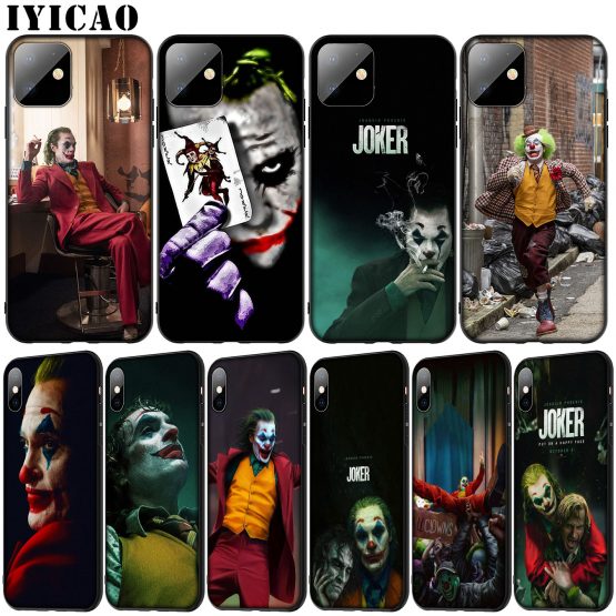 joker Joaquin Phoenix Soft Silicone Cover Case for iPhone 11 Pro XR X XS Max 6 6S 7 8 Plus 5 5S SE Black Phone Case