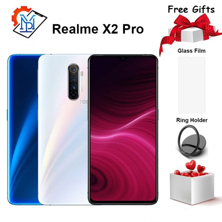 Original Realme X2 Pro Mobile Phone 6.5 inch 90Hz Fluid Screen 6GB+64GB Snapdragon 855 Plus Camera 64.0MP NFC Smartphone