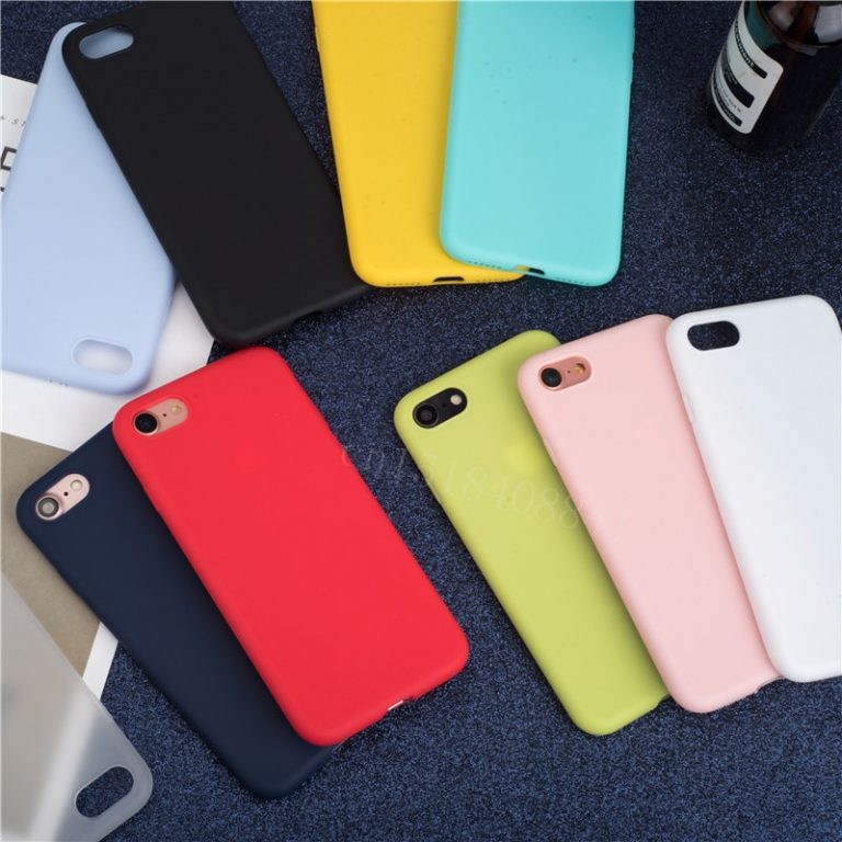 Luxury Thin Soft Color Phone Case for iPhone 7 8 6 6s plus 5 5s SE Case Silicone