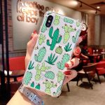 Jaomax Summer Soft Silicone Banana Leaves Cactus Plant Phone Case